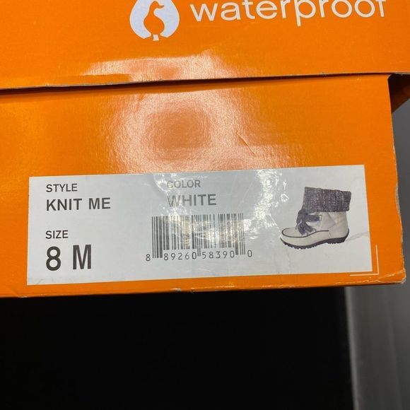 HSN Sporto Waterproof Hiking Boot Knit Me White/Grey 8M - Picture 12 of 13